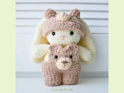 Bunny in a Bear Costume Crochet Pattern