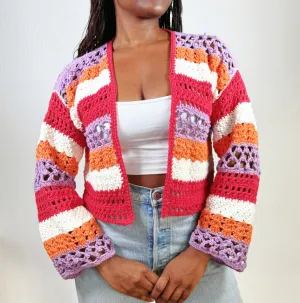 Crochet Cardigan Pattern top PDF | Sweater women crochet pattern (ENGLISH)