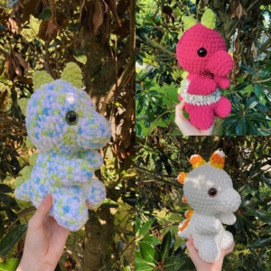 Chonky Dinosaur Crochet Plushie – Hey Meeko