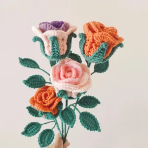 How to Crochet Small Wine Glass Rose