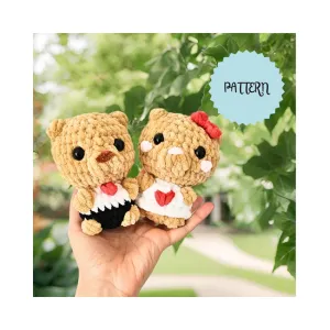 Bears in love - NO SEW Amigurumi pattern