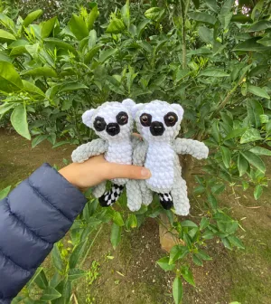 NO-SEW Lemur, Crochet Ring Tailed Lemur Pattern