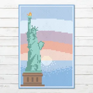 Statue of Liberty C2C Crochet Pattern