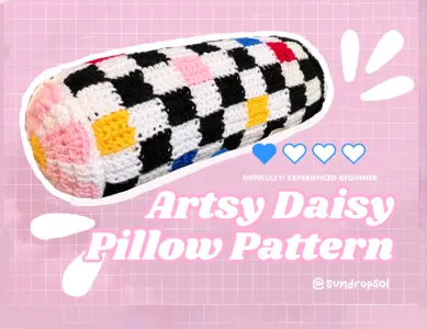 Artsy Daisy Pillow