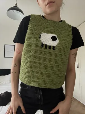 Crochet Sheep Vest Pattern