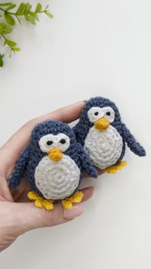 Crochet penguin pattern, easy crochet amigurumi animal, crochet plush pattern