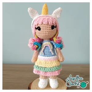 Unicorn Girl Crochet / Amigurumi Pattern