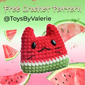 CATERMELON Free Amigurumi Crochet Pattern| No-sew