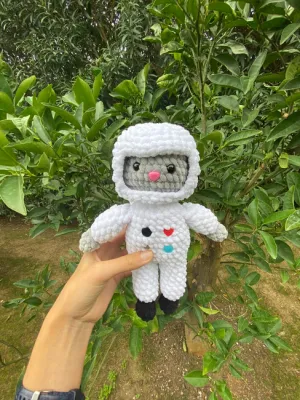 Astra the Astro Space Cat, Crochet Cat Astronaut Plush Pattern