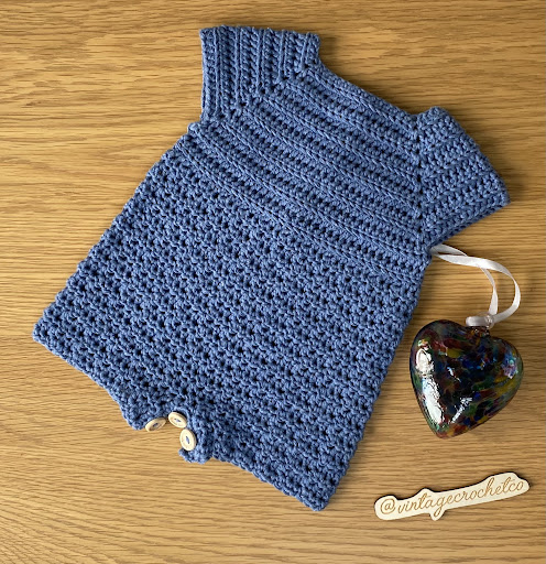 ROBYN Baby Romper: Crochet pattern