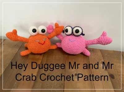 Hey Duggee Mr & Mr Crab  Pattern