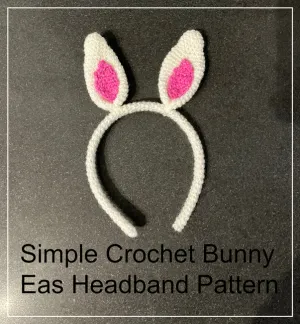 Simple Crochet Bunny Ears Headband Pattern