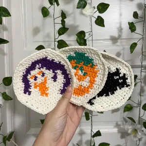 Halloween Cookie Coaster Patterns