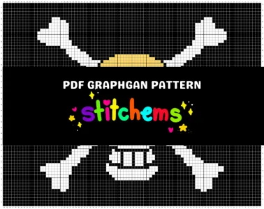 Jolly Roger Flag - Graphgan Pattern