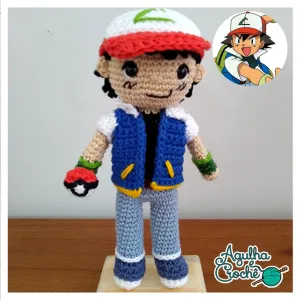 Ash Ketchum from Pokemon Crochet / Amigurumi Pattern