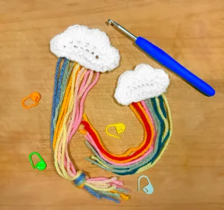 Rainbow Cloud Bookmark