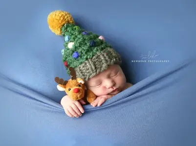 Christmas Tree Hat Baby Children