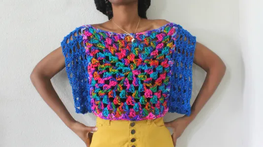 Astral Granny Square Top