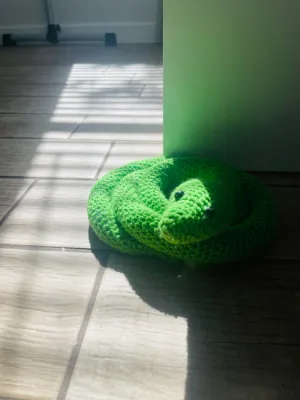 No-Sew Crochet Snake