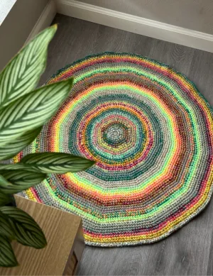 Round Scrappy Rug Pattern