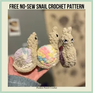 No-Sew Snail Crochet Pattern