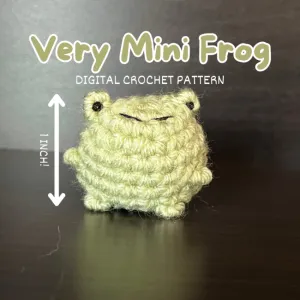 VERY Mini Frog - Crochet Pattern