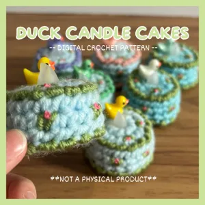 Ducky Candle Cake Pattern!