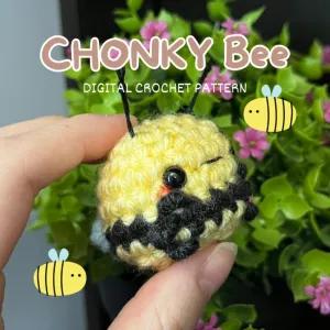 Mini CHONKY Bee - CROCHET PATTERN