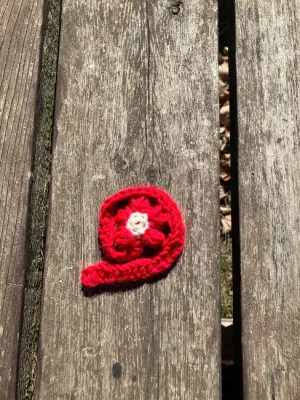 Puffy flower bookmark