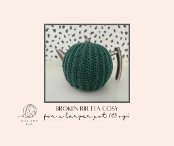 Broken Rib Tea Cosy for 45 oz pot