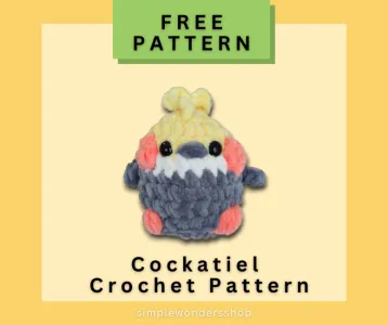 Cockatiel Bird Crochet Pattern