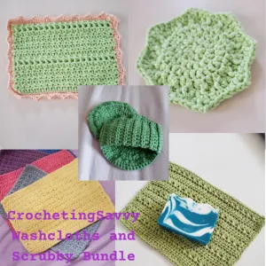 CrochetingSavvy Washcloth and Scubby Bundle