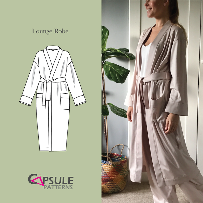 Lounge robe REGULAR: Sewing pattern | Ribblr