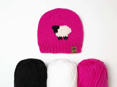 Sheep Hat Worsted Weight Baby Children Women