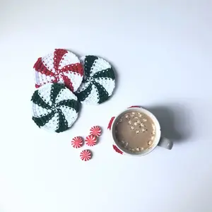 Peppermint Candy Coasters