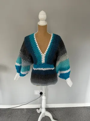 Puff Sleeve Jumper Crochet Pattern