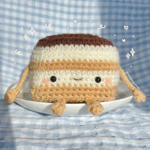 Tiramisu plushie crochet pattern