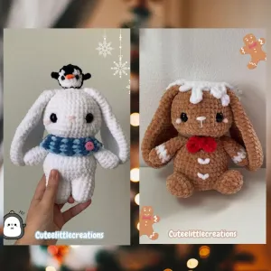 Christmas bunny patterns