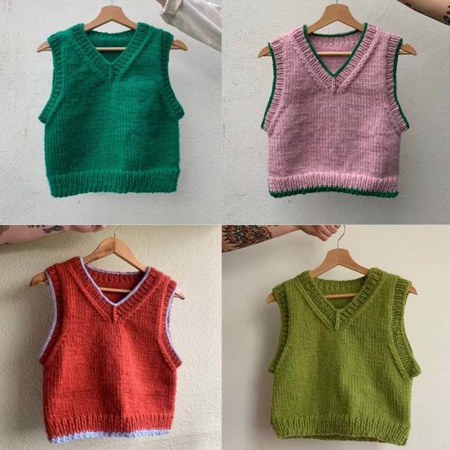 FREE Sweater Vest Knitting Pattern + Tutorial