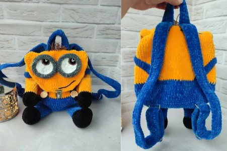 Miinion Backpack Crochet Pattern Amigurumi