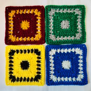 Seamless Solid Granny Square Crochet Pattern