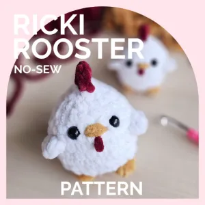 Rooster | CROCHET PATTERN | No Sew | Easter | Ricki the Rooster