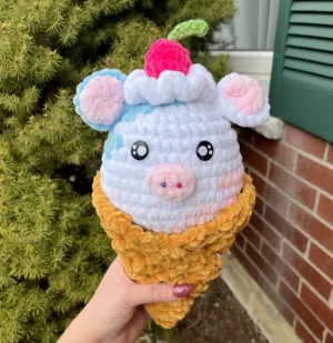 Ice Cream Cow & Waffle Cone