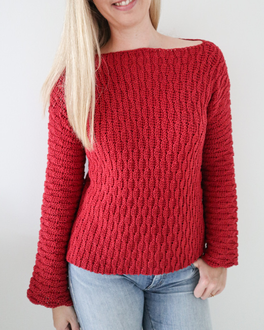 Deco Waves Sweater: Crochet pattern | Ribblr