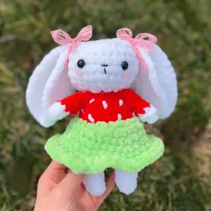 Strawberry Bunny Plush Pattern