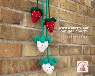 Strawberry Car Hanger Charm