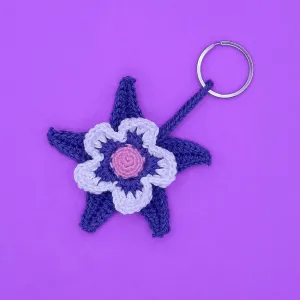 Columbine Flower Keychain / Bag Charm