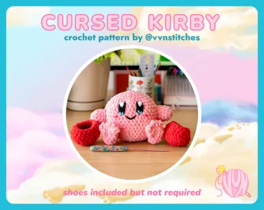 Cursed Foot Kirby Crochet Pattern