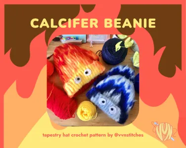 Calcifer Beanie Crochet Pattern