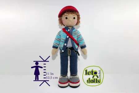 Alex Large Crochet Doll